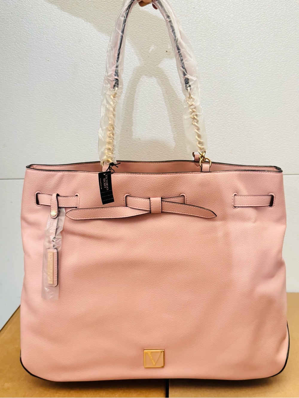 Victoria's Secret Pink Tote Bag with Bow Detail